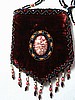 Dark burgundy amulet bag