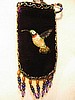 Deep Purple cell phone holder w/ hummingbird