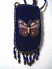 Royal blue cell ph.holder w/ butterfly