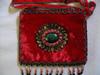 Red horizontal - feather design