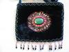 Large black horizontal w/ feathers