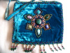 large Turquoise horizontal w/ flower