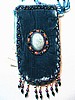 Denim blue large cell phone holder