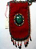 Dark red large cell phone holder