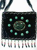 Navy blue small purse w/ 10 pts. around center