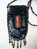 Denim blue cell phone/reading glasses holder