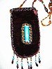 Chocolate brown cell phone/reading glasses holder